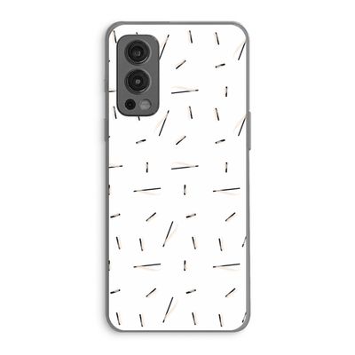Hipster stripes: OnePlus Nord 2 5G Transparant Hoesje
