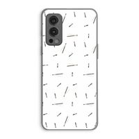 Hipster stripes: OnePlus Nord 2 5G Transparant Hoesje
