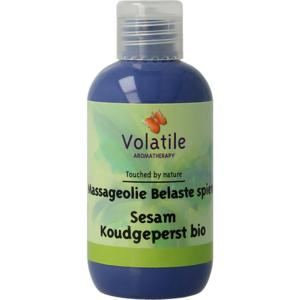 Volatile massageolie sesam belast spier