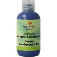 Volatile massageolie sesam belast spier