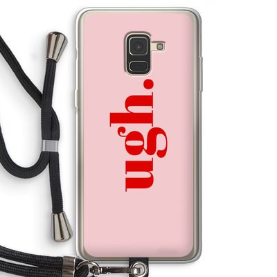 Ugh: Samsung Galaxy A8 (2018) Transparant Hoesje met koord