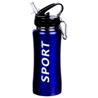 Sport Bidon drinkfles/waterfles Sport print blauw 420 Ml