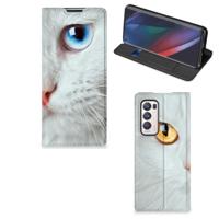 OPPO Find X3 Neo | Hoesje maken | Witte Kat