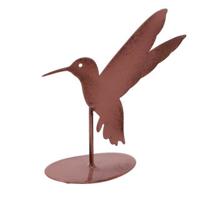 Sculptuur kolibri 3 assorti metaal 12,5x5x14 cm
