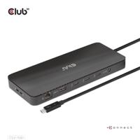 club3D CSV-1581 USB-C (USB 3.2 Gen 2) multiport hub Zwart - thumbnail