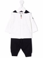 Moncler Enfant survêtement bicolore en coton - Bleu - thumbnail