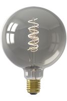 LED Full Glass Flex Filament Globe Lamp 220-240V 4W E27 G125 Titanium - Calex - thumbnail