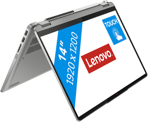 Lenovo IdeaPad Flex 5 i5-1235U Hybride (2-in-1) 35,6 cm (14") Touchscreen WUXGA Intel® Core™ i5 16 GB LPDDR4x-SDRAM 512 GB SSD Wi-Fi 6 (802.11ax) Windows 11 Home Grijs