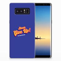 Samsung Galaxy Note 8 Siliconen hoesje met naam Never Give Up