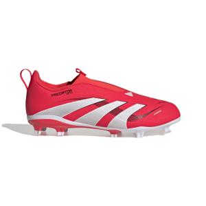 adidas Predator League Veterloze Gras / Kunstgras Voetbalschoenen (MG) Kids Rood Wit Zwart