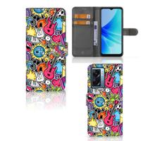 OPPO A77 5G | A57 5G | Wallet Case | met Pasjes | Punk Rock
