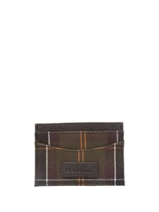 Barbour porte-cartes à motif tartan - Marron