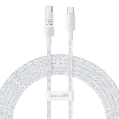 Baseus Gem USB C naar USB C snellaadkabel 2 m 100 W Wit