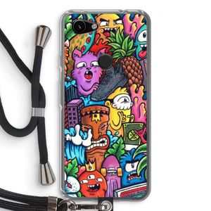 Vexx Mixtape: Pixel 3a Transparant Hoesje met koord