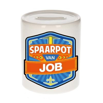 Kinder spaarpot met naam - Job - keramiek - met dop - wit - Sparen - Spaargeld van Job Kinder spaarpot met naam - Job - keramiek - met dop - wit - Sparen - Spaargeld van Job