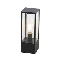 QAZQA Industriële staande buitenlamp zwart 40 cm IP44 - Charlois