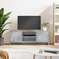 Tv-meubel 102x30x37,5 cm bewerkt hout betongrijs - thumbnail
