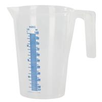 Kunststof maatbeker transparant - 1 liter - Keuken accessoires
