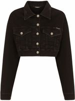 Dolce & Gabbana veste crop en jean - Noir