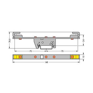 WAGO 790-310 Verzamelrailhouder 10 stuk(s)