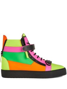 Giuseppe Zanotti baskets montantes Coby à design colour block - Multicolore