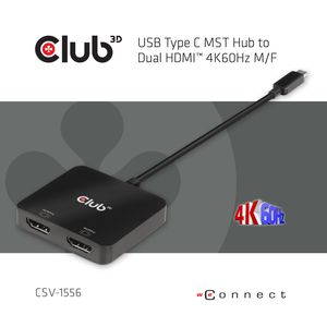 club3D CSV-1556 USB-C (USB 3.2 Gen 2) multiport hub