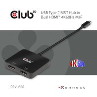 club3D CSV-1556 USB-C (USB 3.2 Gen 2) multiport hub - thumbnail