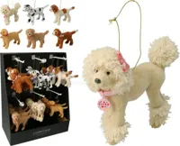 Kerstornament Hond 9cm Assorti 1st