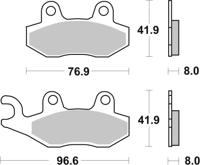 BREMBO Remblokken, voor de moto, Scooter Gesinterd Metaal 07076XS