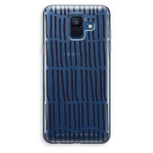 Moroccan stripes: Samsung Galaxy A6 (2018) Transparant Hoesje
