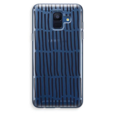 Moroccan stripes: Samsung Galaxy A6 (2018) Transparant Hoesje