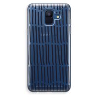 Moroccan stripes: Samsung Galaxy A6 (2018) Transparant Hoesje