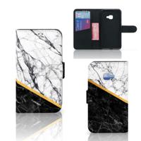 Samsung Galaxy Xcover 4 | Xcover 4s | Bookcase | Marmer Wit Zwart - Origineel Cadeau Man