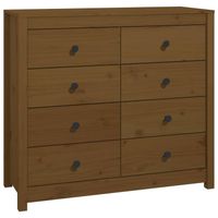 The Living Store Dressoir Grenenhout - 100x40x90 cm - Honingbruin - thumbnail