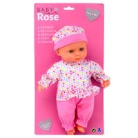 Baby Rose babypop met geluiden, 30cm. Baby Rose babypop met geluiden, 30cm.
