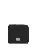 Dolce & Gabbana logo-plaque leather wallet - Noir