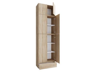 VCM Kantoorkast Lona (Draaideuren, blad en lade, sonoma eik, XXL)