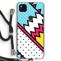 Pop Art #2: Pixel 4a 5G Transparant Hoesje met koord