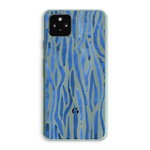 Blauwe nerven: Google Pixel 5a 5G Transparant Hoesje