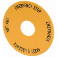 Eaton M22-XAK1 216465 Markeringsplaatje (Ø x h) 90 mm x 90 mm NOT-AUS (de, en, fr, it) Geel 1 stuk(s)