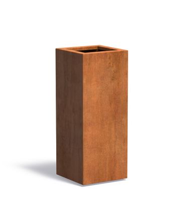 Cortenstaal plantenbak CARREZ 40x40x100cm.
