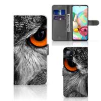 Samsung Galaxy A71 | Telefoonhoesje | Met pasjeshouder | Uil