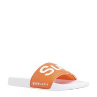 Superdry Sport Pool Slide badslippers oranje/wit - thumbnail