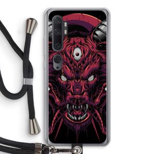 Hell Hound and Serpents: Xiaomi Mi Note 10 Transparant Hoesje met koord
