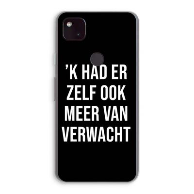 Meer verwacht - Zwart: Google Pixel 4a 5G Transparant Hoesje