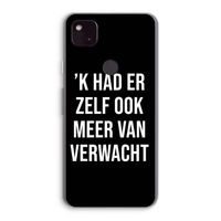 Meer verwacht - Zwart: Google Pixel 4a 5G Transparant Hoesje