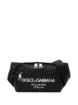 Dolce & Gabbana sac banane à logo embossé - Noir