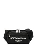 Dolce & Gabbana sac banane à logo embossé - Noir - thumbnail