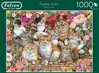 Falcon de luxe Floral Cats 1000 stukjes - thumbnail