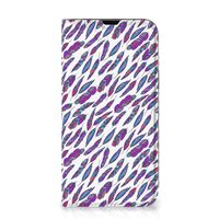 iPhone 13 Hoesje met Magneet Feathers Color - thumbnail